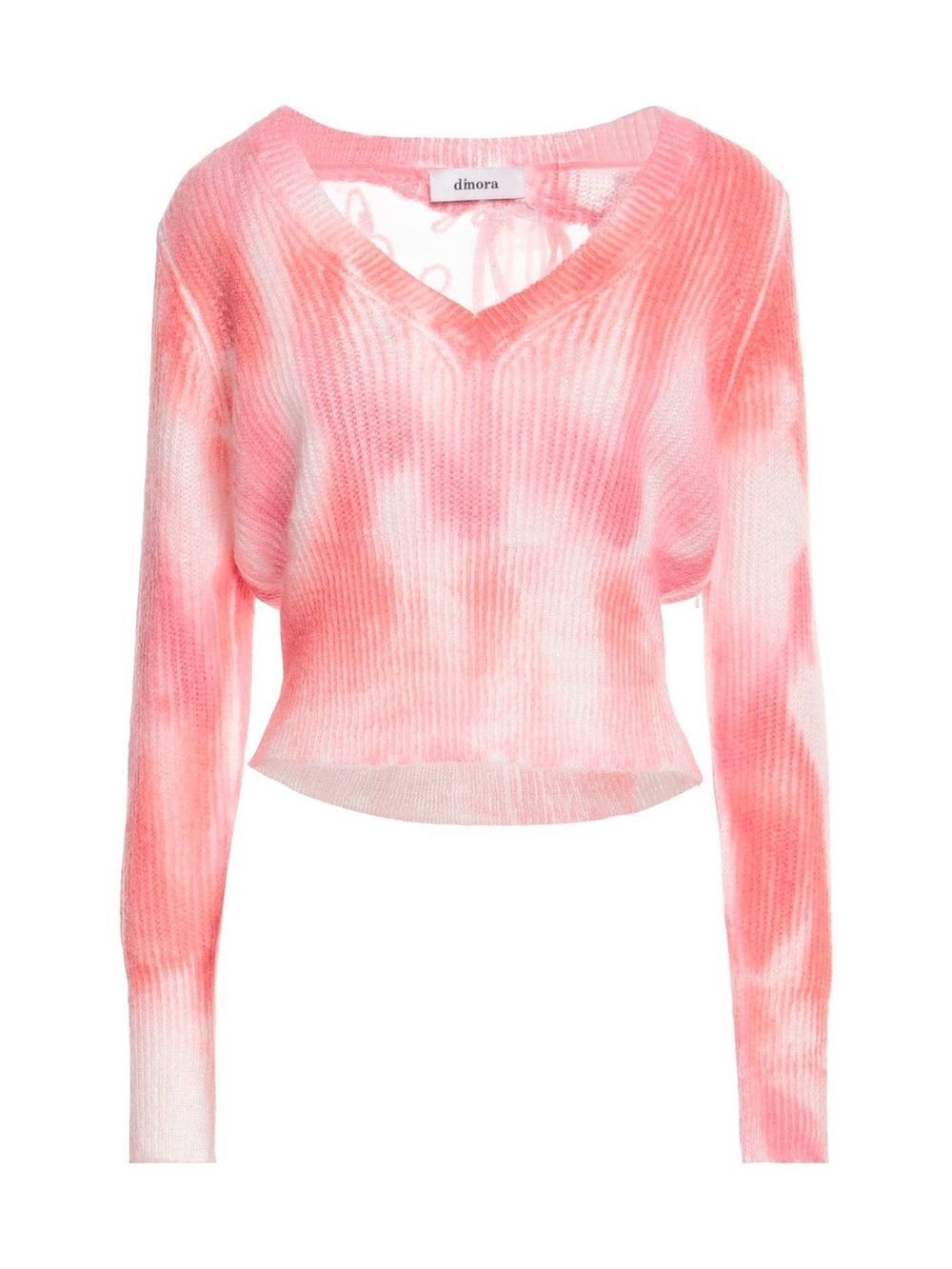 Dimora Pink V-Neck Knit Sweater